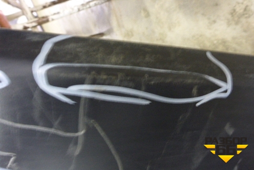 Юбка заднего бампера (после 2009г) для Honda CR-V(RE) с 2006-2012г (ЦРВ СРВ)