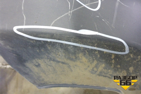 Юбка заднего бампера (после 2009г) для Honda CR-V(RE) с 2006-2012г (ЦРВ СРВ)