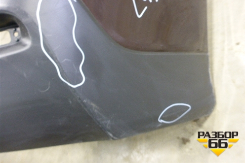 Бампер задний (под парктроник) для Toyota Highlander с 2007-2013г (Хайлендер)