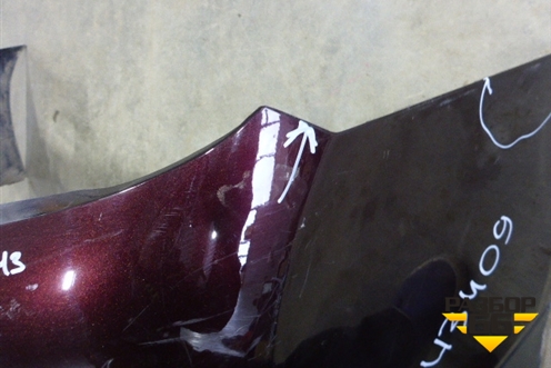 Бампер задний (под парктроник) для Toyota Highlander с 2007-2013г (Хайлендер)