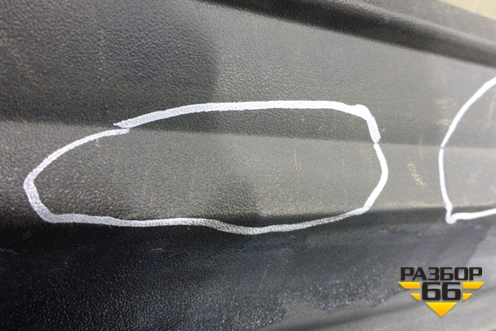 Накладка заднего бампера (до 2012г) (5216260040) для Toyota Land Cruiser (200) с 2008г (Ленд Крузер)