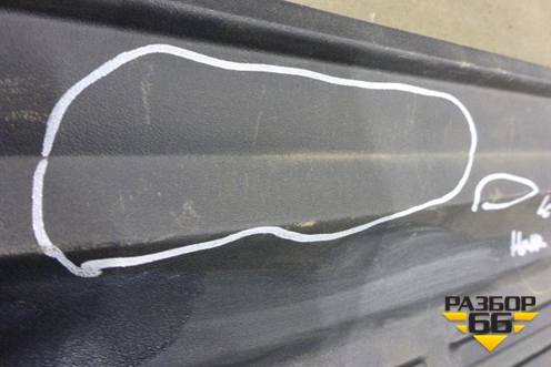 Накладка заднего бампера (до 2012г) (5216260040) для Toyota Land Cruiser (200) с 2008г (Ленд Крузер)