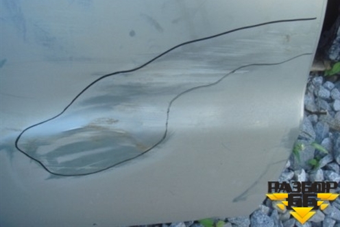 Дверь задняя правая для Chevrolet Lanos с 2004г (Ланос)