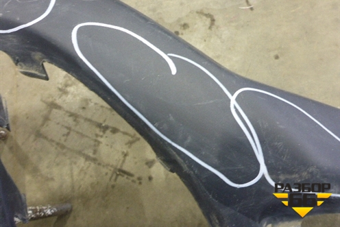 Юбка переднего бампера (после 2009г) (71102SWAZY00) для Honda CR-V(RE) с 2006-2012г (ЦРВ СРВ)