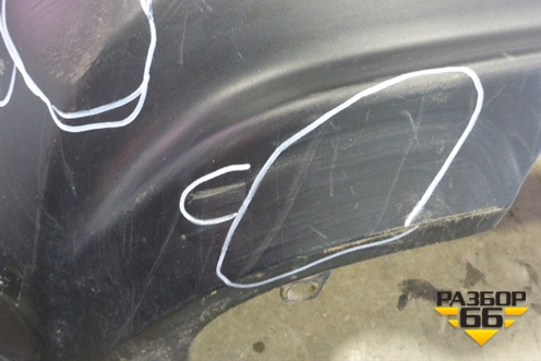 Юбка заднего бампера (до 2014г) (850B21KA1A) для Nissan Juke (F15) с 2011г (Жук)