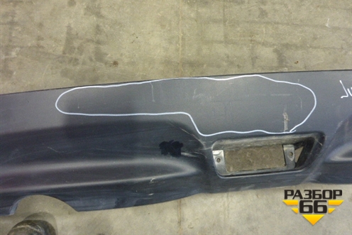 Юбка заднего бампера (до 2014г) (850B21KA1A) для Nissan Juke (F15) с 2011г (Жук)