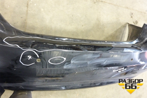 Бампер задний (до 2013г седан под парктроник) (51127331593) для BMW 5-серия F10/F11 с 2009-2016г