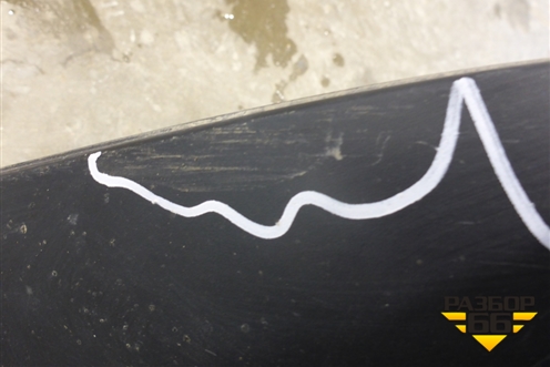 Юбка заднего бампера (до 2014г) (850B21KA1A) для Nissan Juke (F15) с 2011г (Жук)