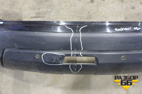 Бампер задний (под парктроник) (85022JD00H) для Nissan Qashqai (J10E) с 2006-2013г (Кашкай)