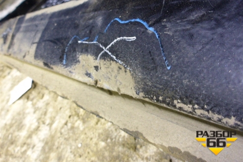 Порог со стойкой левый (5ти дверный кузов) для Citroen C4 с 2005-2011г (С4)