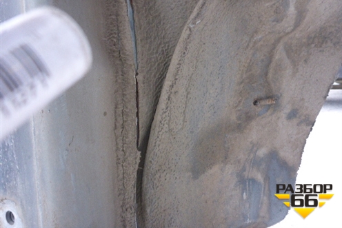 Порог со стойкой правый для Chevrolet Lanos с 2004г (Ланос)