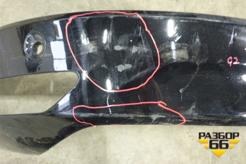 Юбка заднего бампера (после 2013г под парктроник) (8U0300019) для Volvo XC60 с 2008-2017г (ХС60)