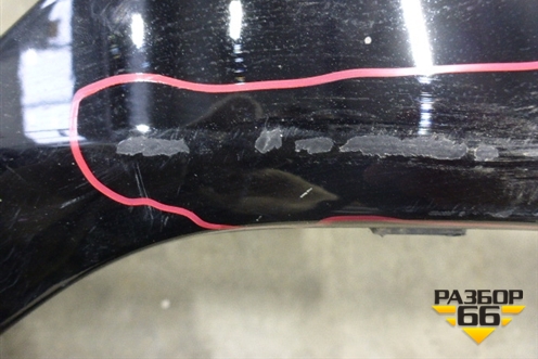 Юбка заднего бампера (после 2013г под парктроник) (8U0300019) для Volvo XC60 с 2008-2017г (ХС60)