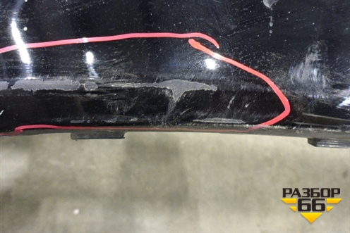 Юбка заднего бампера (после 2013г под парктроник) (8U0300019) для Volvo XC60 с 2008-2017г (ХС60)