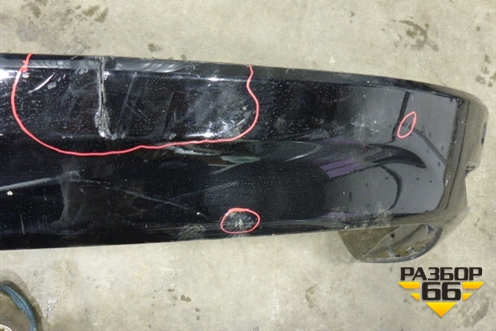 Юбка заднего бампера (после 2013г под парктроник) (8U0300019) для Volvo XC60 с 2008-2017г (ХС60)