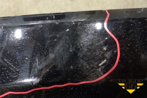 Юбка заднего бампера (после 2013г под парктроник) (8U0300019) для Volvo XC60 с 2008-2017г (ХС60)