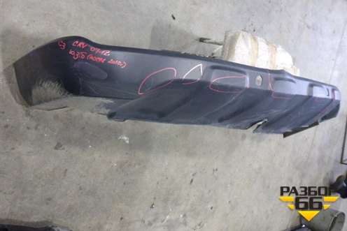 Юбка заднего бампера (после 2009г под парктроник) (71502SWAZZ00) для Honda CR-V(RE) с 2006-2012г (ЦРВ СРВ)