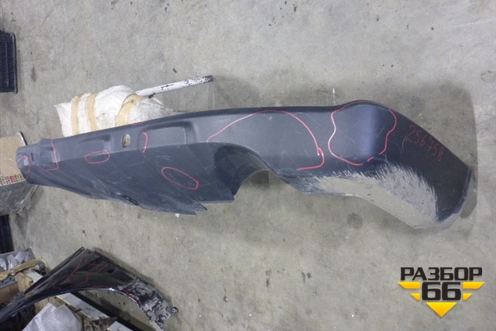 Юбка заднего бампера (после 2009г под парктроник) (71502SWAZZ00) для Honda CR-V(RE) с 2006-2012г (ЦРВ СРВ)