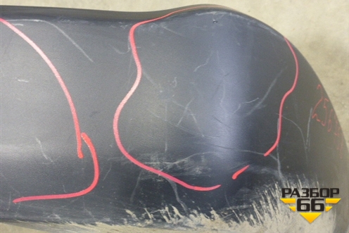 Юбка заднего бампера (после 2009г под парктроник) (71502SWAZZ00) для Honda CR-V(RE) с 2006-2012г (ЦРВ СРВ)