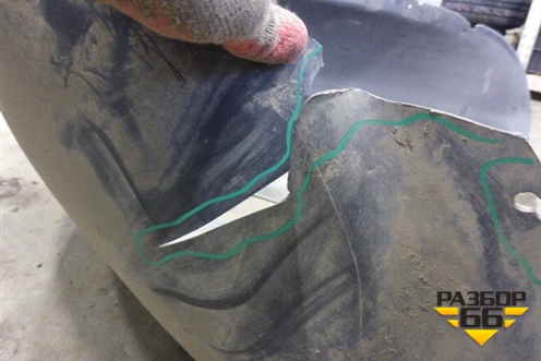 Локер задний левый для Porsche Cayenne с 2003-2010г (Каен)