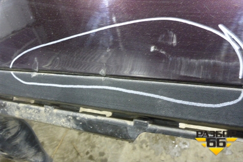 Бампер задний (до 2014г под парктроник) (7P5807421) для Porsche Cayenne с 2010-2017г (Каен)