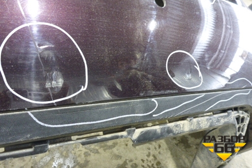 Бампер задний (до 2014г под парктроник) (7P5807421) для Porsche Cayenne с 2010-2017г (Каен)