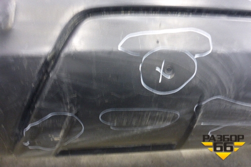 Бампер задний (85022JD00H) для Nissan Qashqai (J10E) с 2006-2013г (Кашкай)