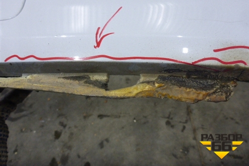 Бампер задний нижняя часть (до 2019г под парктроник) (4M0807527B) для Audi Q7 c 2015г (Ку 7)