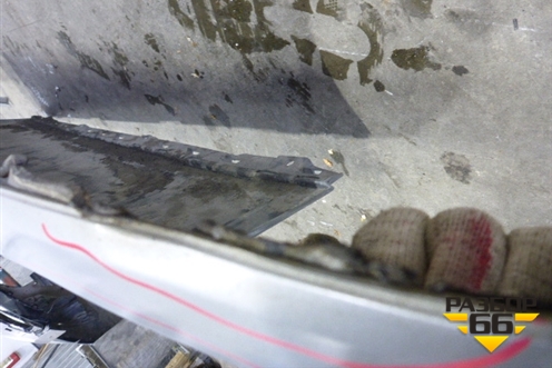 Юбка заднего бампера (4M0807521) для Audi Q7 c 2015г (Ку 7)