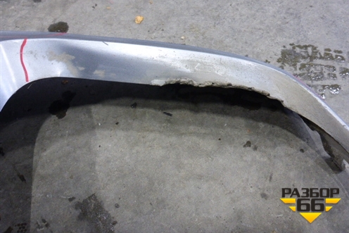 Юбка заднего бампера (4M0807521) для Audi Q7 c 2015г (Ку 7)