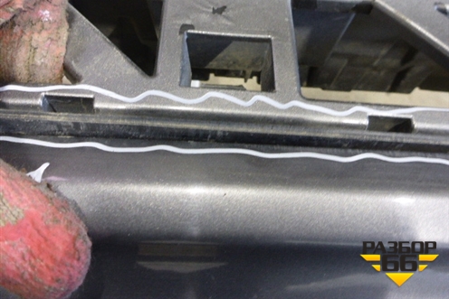 Бампер задний нижняя часть (после 2014г) (7P5807521B) для Porsche Cayenne с 2010-2017г (Каен)