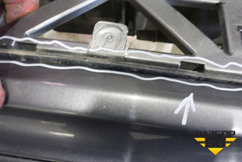 Бампер задний нижняя часть (после 2014г) (7P5807521B) для Porsche Cayenne с 2010-2017г (Каен)