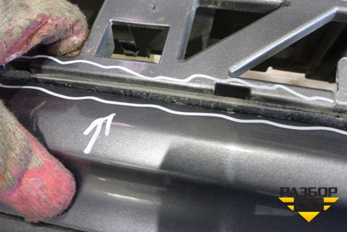 Бампер задний нижняя часть (после 2014г) (7P5807521B) для Porsche Cayenne с 2010-2017г (Каен)