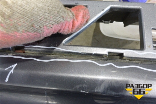 Бампер задний нижняя часть (после 2014г) (7P5807521B) для Porsche Cayenne с 2010-2017г (Каен)