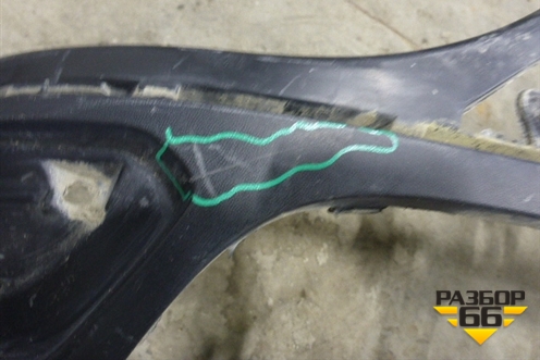 Бампер задний нижняя часть (до 2014г) (7P5807521) для Porsche Cayenne с 2010-2017г (Каен)