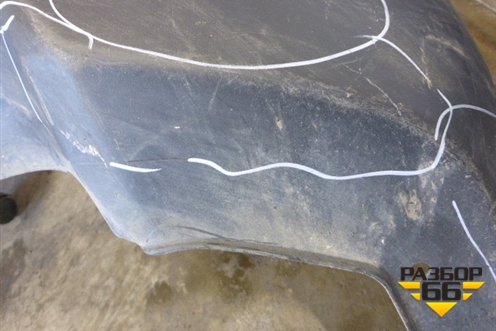 Юбка заднего бампера (после 2009г под парктроник) (71502SWAZZ00) для Honda CR-V(RE) с 2006-2012г (ЦРВ СРВ)