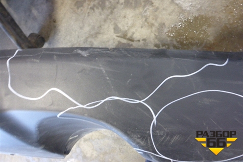 Юбка заднего бампера (после 2009г под парктроник) (71502SWAZZ00) для Honda CR-V(RE) с 2006-2012г (ЦРВ СРВ)