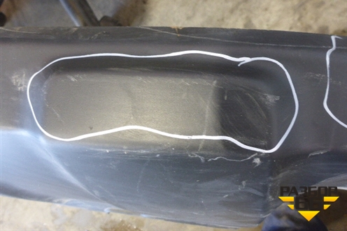 Юбка заднего бампера (после 2009г под парктроник) (71502SWAZZ00) для Honda CR-V(RE) с 2006-2012г (ЦРВ СРВ)