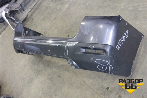 Бампер задний (под парктроник без накладки) (5215948170) для Toyota Highlander с 2007-2013г (Хайлендер)