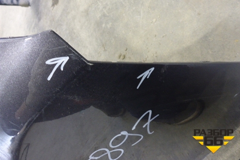 Бампер задний (под парктроник без накладки) (5215948170) для Toyota Highlander с 2007-2013г (Хайлендер)