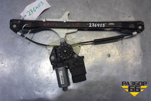 Стеклоподъёмник электрический задний левый (5M0839401C) для Volkswagen Golf V Plus с 2005-2014г (Гольф 5 Плюс)