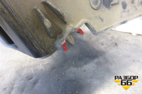 Кронштейн заднего бампера левый (3х дверный кузов) для Citroen C4 с 2005-2011г (С4)