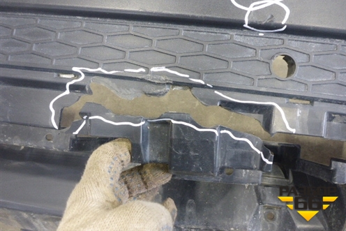 Бампер задний нижняя часть (под парктроник) (BJ3217926A) для Land Rover Range Rover Evoque с 2011-2018г (Евог)