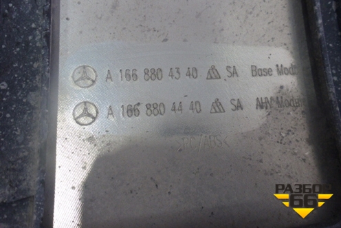 Юбка заднего бампера (AMG) (A1668804340) для Mercedes Benz ML-Klass W166 c 2011г (МЛ)