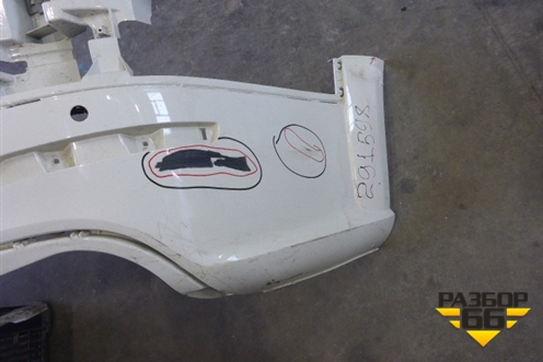 Бампер задний (нижняя часть) (без юбки под парктроник) для Audi A4 (В8) Allroad Quattro с 2009-2016г (А4)