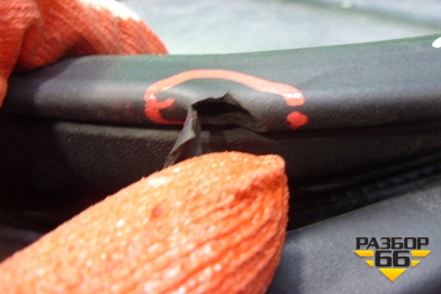 Уплотнитель двери (задней левой на кузов хетчбэк) для Subaru Impreza (GH-GE) с 2008-2011г (Импреза)