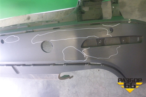 Бампер задний (нижняя часть) (без юбки под парктроник) (8K0807511) для Audi A4 (В8) Allroad Quattro с 2009-2016г (А4)