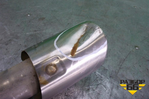 Насадка на глушитель (левая) для Porsche Cayenne с 2010-2017г (Каен)