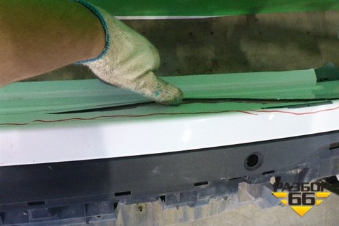 Бампер задний нижняя часть (под парктроник) (BJ3217926A) для Land Rover Range Rover Evoque с 2011-2018г (Евог)