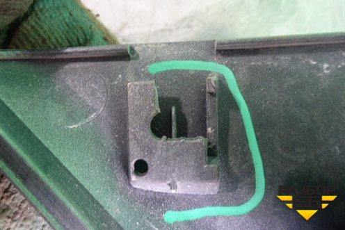 Накладка двери багажника (верхняя) (5817A022ZZ) для Mitsubishi Outlander XL с 2006-2012г (Аутлендер ХЛ)